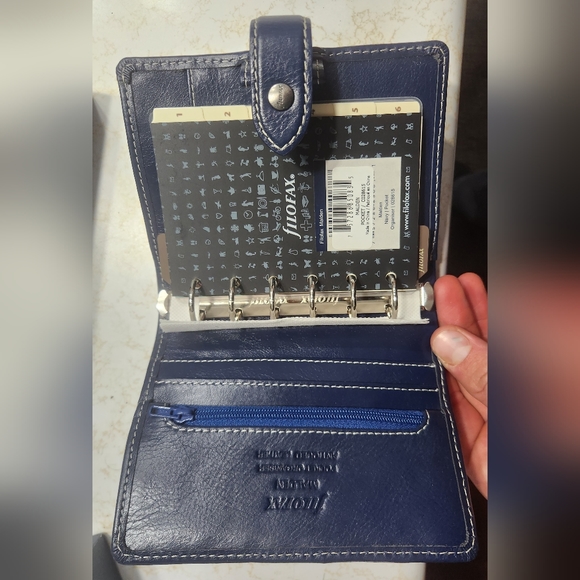 Blue FiloFax Malden Mini - Picture 7 of 8